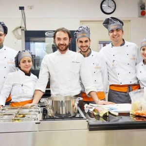 La chef durante il master all’Ateneo Italiano della cucina