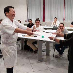 Ogawa Hirotoshi, docente emerito di WSSI, World Sushi Skill Institute